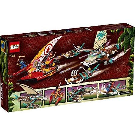 LEGO NINJAGO Catamaran Sea Battle 71748 Building Kit; Ninja Playset Featuring Catamaran Toys and NINJAGO Kai， Jay and Zane; Best Gift for Kids Who Lov_5