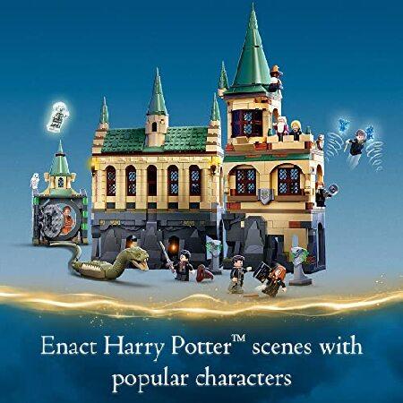 LEGO Harry Potter Hogwarts Chamber of Secrets 76389 Castle Toy with The Great Hall， 20th Anniversary Model Set with Collectible Golden Voldemort Minif_2