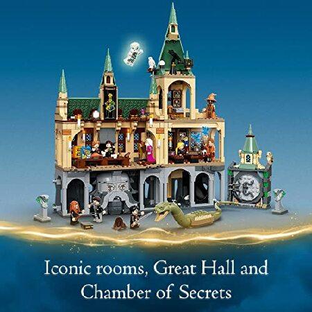 LEGO Harry Potter Hogwarts Chamber of Secrets 76389 Castle Toy with The Great Hall， 20th Anniversary Model Set with Collectible Golden Voldemort Minif_3