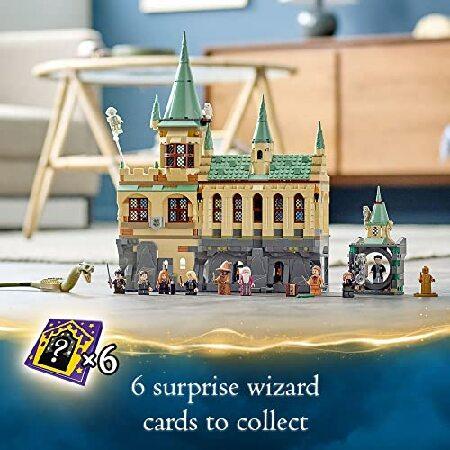 LEGO Harry Potter Hogwarts Chamber of Secrets 76389 Castle Toy with The Great Hall， 20th Anniversary Model Set with Collectible Golden Voldemort Minif_5