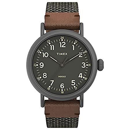 Timex Women's Standard 40mm Quartz Dress Watch with Leather Strap, Green, 2