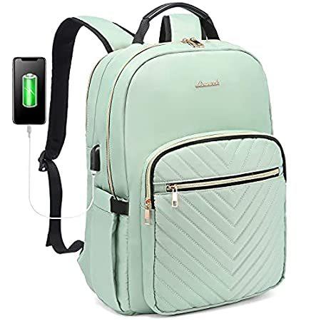 LOVEVOOK Laptop Backpack for Women Quilted Business Work Computer Bags Styl