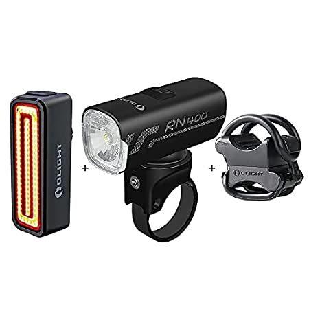 OLIGHT RN 100 TL USB Rechargeable Bike Lights Bundled with RN 400 Rechargea