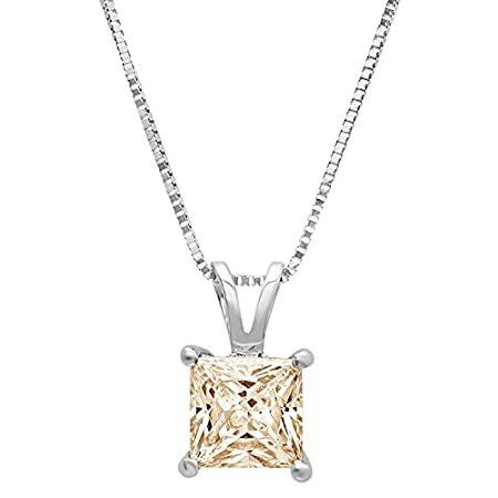 1.0 ct Brilliant Princess Cut Designer Yellow Moissanite Ideal VVS1 Solitai