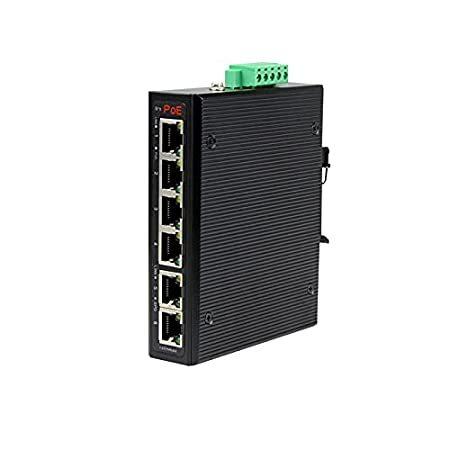 Industrial PoE Switch 6-Port for Wireless AP， IP Camera， VoIP， Unmanaged Sw