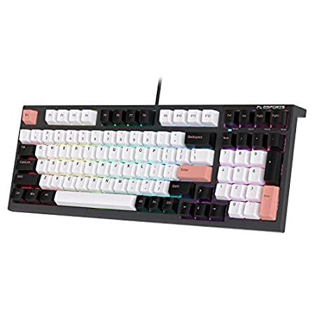 FL ESPORTS FL980 80%メカニカルキーボードRGB 有線 ボックスホワイトスイッチ オリビアカラー