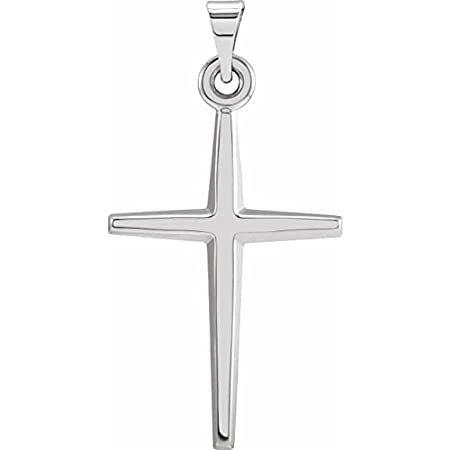 Bonyak Jewelry Platinum 27.8x15mm Cross Pendant Stylish 優待価格