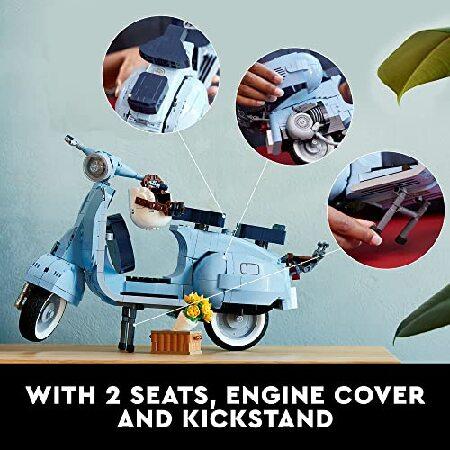 LEGO Vespa 125 10298 Model Building Kit; Build a Detailed Displayable Model of a Vintage Italian Icon with This Building Set for Adults (1，106 Pieces)