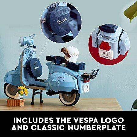 LEGO Vespa 125 10298 Model Building Kit; Build a Detailed Displayable Model of a Vintage Italian Icon with This Building Set for Adults (1，106 Pieces)