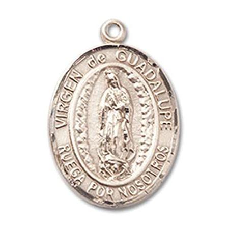 Bonyak Jewelry 14k Yellow Gold-Filled Senora de Guadalupe Pendant, Size 3/4