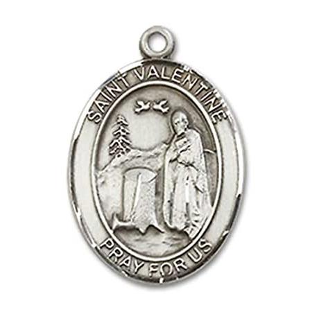 直営店及び正規販売店 Bonyak Jewelry Sterling Silver St. Valentine of Rome Pendant， Size 3/4 x 1/
