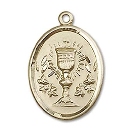 Bonyak Jewelry 14k Yellow Gold-Filled Chalice Pendant, Size 3/4 x 1/2 inche