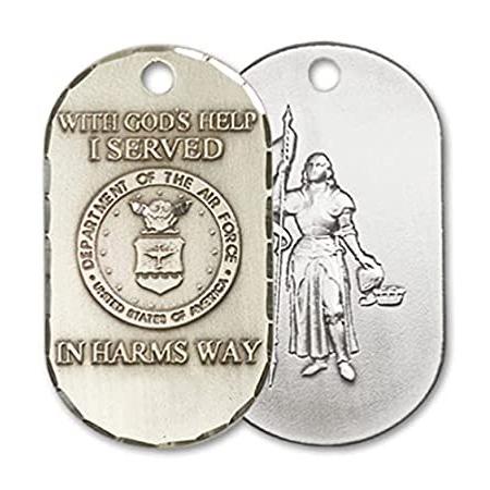 Bonyak Jewelry Sterling Silver Air Force Pendant, Size 1 1/2 x 7/8 inches -