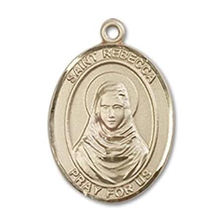 Bonyak Jewelry 14k Yellow Gold-Filled St. Rebecca Pendant, Size 3/4 x 1/2 i Bonyak Jewelry 14k Yellow Gold-Filled St. John Licci Pendant