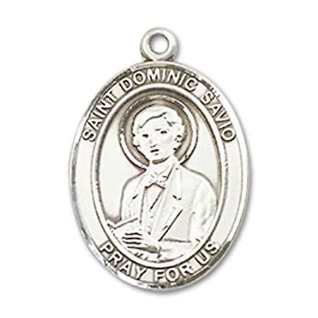 Bonyak Jewelry Sterling Silver St. Dominic Savio Pendant， Size 3/4 x 1/2 in