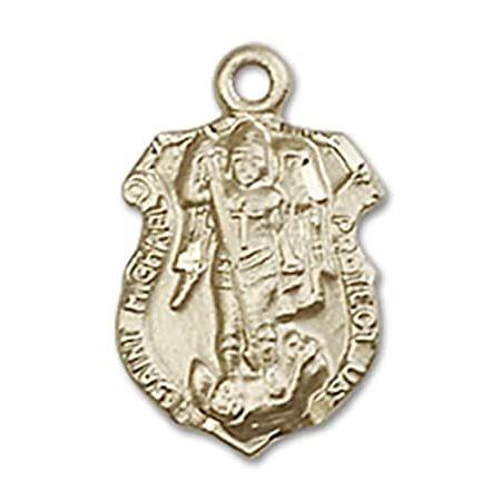 Bonyak Jewelry 14k Yellow Gold-Filled St. Michael The Archangel Pendant, Si