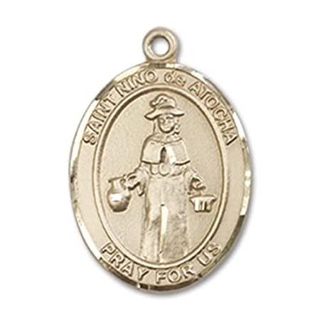 Bonyak Jewelry 14k Yellow Gold-Filled St. Nino de Atocha Pendant, Size 3/4