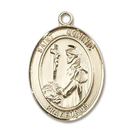 Bonyak Jewelry 14k Yellow Gold-Filled St. Dominic De Guzman Pendant, Size 3