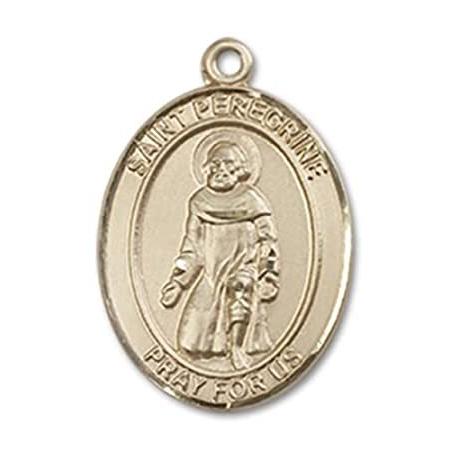 Bonyak Jewelry 14k Yellow Gold-Filled St. Peregrine Laziosi Pendant, Size 3