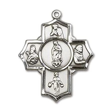 Bonyak Jewelry Sterling Silver Guadalupe/Dieg/Pio/Xav/Nino Pendan, Size 1 1