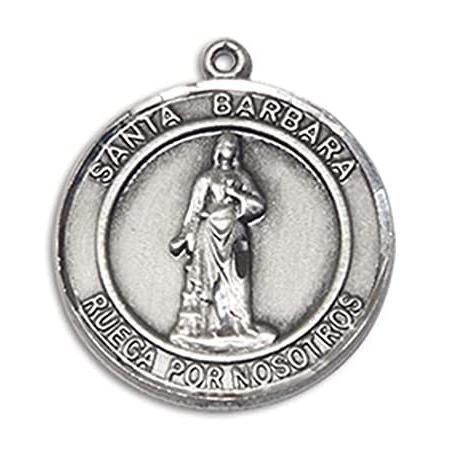 Bonyak Jewelry Sterling Silver Santa Barbara Pendant, Size 3/4 x 5/8 inches