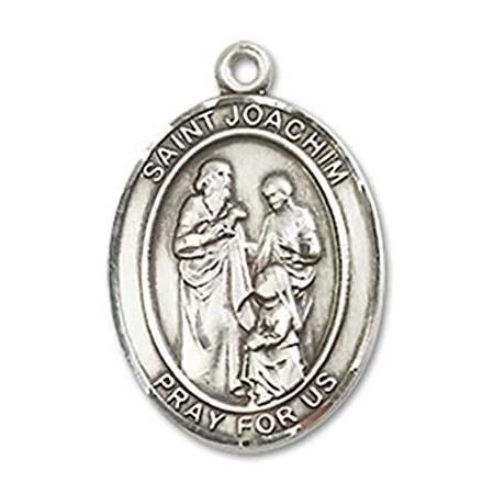 Bonyak Jewelry Sterling Silver St. Joachim Pendant， Size 3/4 x 1/2 inches -