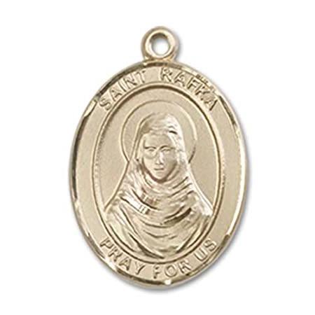 Bonyak Jewelry 14k Yellow Gold-Filled St. Rafta Pendant, Size 3/4 x 1/2 inc