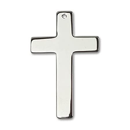 Bonyak Jewelry Sterling Silver Cross Pendant, Size 1 3/4 x 1 inches - Catho