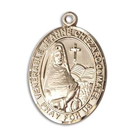 Bonyak Jewelry 14k Yellow Gold-Filled Jeanne Chezard de Matel Pendant, Size