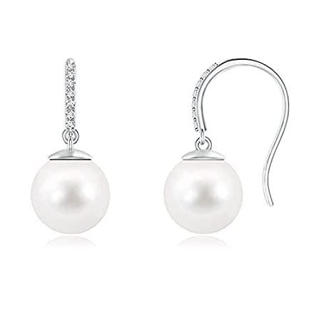 豪奢な For Earrings Drop Pearl Cultured Freshwater Angara Women Silver Sterling in イヤリング