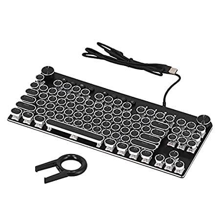 【激安】 Portable Keys 87 Keyboard, Mechanical Ergonomic Keycap with Keyboard Gaming キーボード