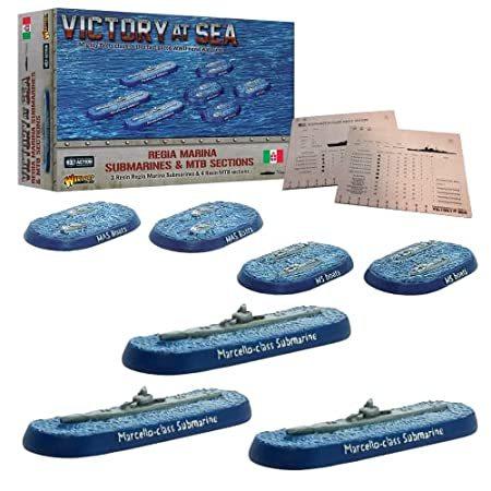 ウォーゲームズ配達済み - 海での勝利 - レジア マリーナ 潜水艦 & MTB セクション 第二次世界大戦 アクションフィギュア 7枚の船舶、船カー｜pennylane2022