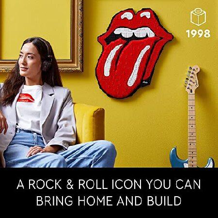 LEGO Art ローリングストーンズ 31206 ロゴ壁装飾ビルディングセット 大人 メンズ レディース 旦那 妻 音楽愛好家 DIY ホーム オフィス 3Dデコレーション 60周年_1