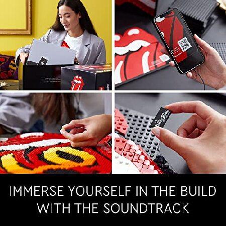 LEGO Art ローリングストーンズ 31206 ロゴ壁装飾ビルディングセット 大人 メンズ レディース 旦那 妻 音楽愛好家 DIY ホーム オフィス 3Dデコレーション 60周年_2