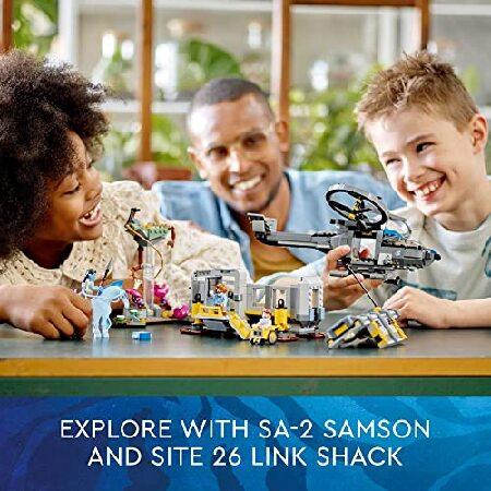 LEGO Avatar Floating Mountains Site 26 ＆ RDA Samson 75573 Building Set - Helicopter Toy Featuring 5 Minifigures and Direhorse Animal Figure， Movie In