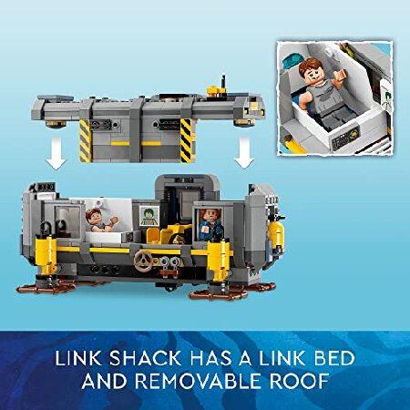 LEGO Avatar Floating Mountains Site 26 ＆ RDA Samson 75573 Building Set - Helicopter Toy Featuring 5 Minifigures and Direhorse Animal Figure， Movie In