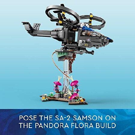 LEGO Avatar Floating Mountains Site 26 ＆ RDA Samson 75573 Building Set - Helicopter Toy Featuring 5 Minifigures and Direhorse Animal Figure， Movie In