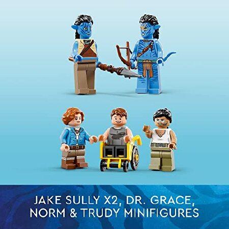 LEGO Avatar Floating Mountains Site 26 ＆ RDA Samson 75573 Building Set - Helicopter Toy Featuring 5 Minifigures and Direhorse Animal Figure， Movie In