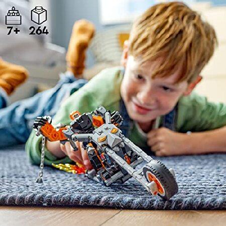 LEGO Marvel Ghost Rider Mech ＆ Bike 76245, Buildable Motorbike Toy with Movable Action Figure, Super Hero Building Set, Gift for Kids, Boys and Girls_1