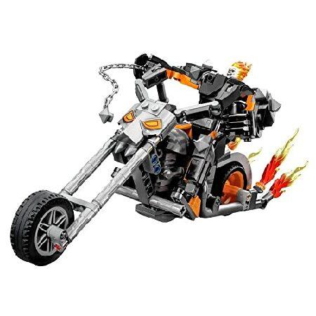 LEGO Marvel Ghost Rider Mech ＆ Bike 76245, Buildable Motorbike Toy with Movable Action Figure, Super Hero Building Set, Gift for Kids, Boys and Girls_3