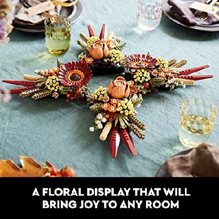 LEGO Icons Dried Flower Centerpiece Building Set - Artificial Flowers for Dinner Table Centerpieces， Adults Ages 18+ - Floral Home Decor - 10314_4