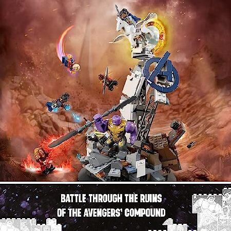 LEGO マーベル エンドゲーム ファイナルバトル アベンジャーズモデル 組み立てとディスプレイ用 コレクタブルマーベルプレイセット 6体のミニフィギュア付き キ
