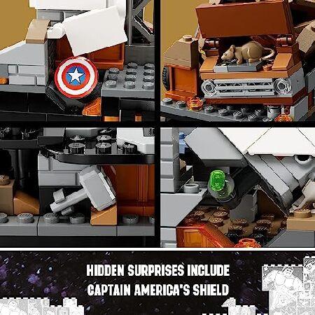 LEGO マーベル エンドゲーム ファイナルバトル アベンジャーズモデル 組み立てとディスプレイ用 コレクタブルマーベルプレイセット 6体のミニフィギュア付き キ