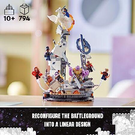 LEGO マーベル エンドゲーム ファイナルバトル アベンジャーズモデル 組み立てとディスプレイ用 コレクタブルマーベルプレイセット 6体のミニフィギュア付き キ