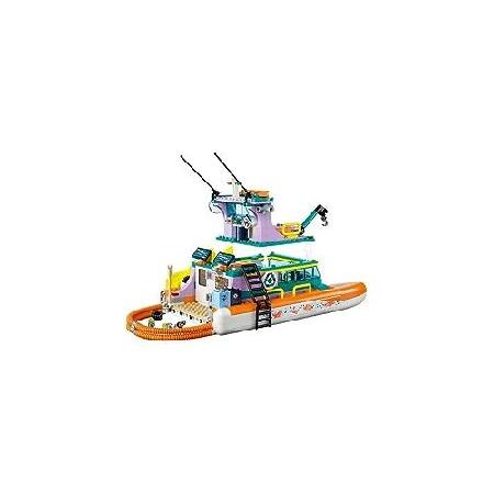 LEGO Friends Sea Rescue Boat 41734 Building Toy Set for Boys ＆ Girls Ages 7+ Who Love The Sea, Includes 4 Mini-Dolls, a Submarine, Baby Dolphin and Tの画像