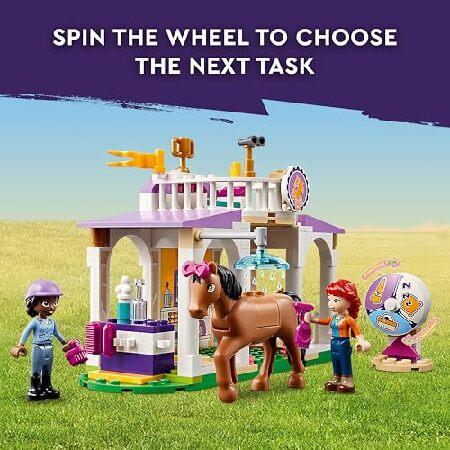 LEGO Friends Horse Training 41746 Toddler Building Toy， Great Birthday Gift for Ages 4+ with 2 Mini-Dolls， Stable， 2 Horse Characters and Animal Care