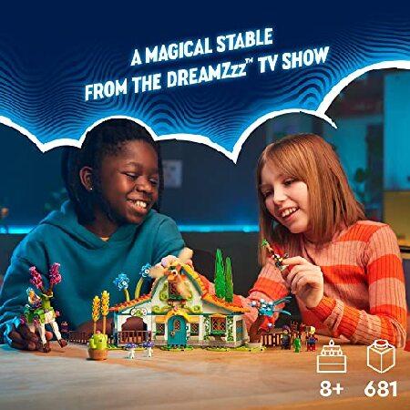 LEGO DREAMZzz Stable of Dream Creatures 71459 Fantasy Animal Toy Set for Kids， 2 Building Options to Create Mythical Flying Pegasus or Forest Guardian_2