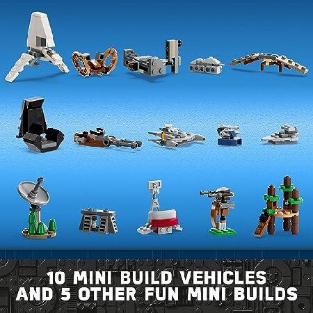 LEGO Star Wars 2023 Advent Calendar 75366 Christmas Holiday Countdown Gift Idea with 9 Star Wars Characters and 15 Mini Building Toys， Discover New Ex