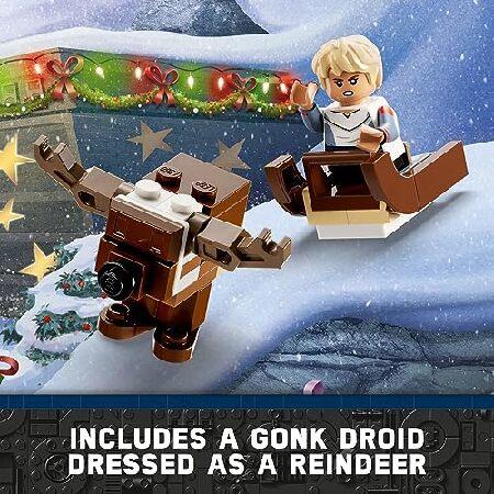 LEGO Star Wars 2023 Advent Calendar 75366 Christmas Holiday Countdown Gift Idea with 9 Star Wars Characters and 15 Mini Building Toys， Discover New Ex