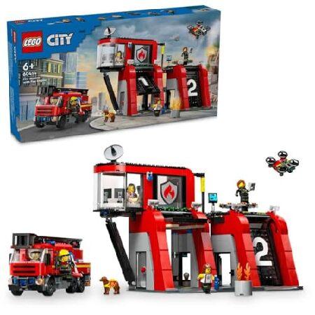 LEGO（レゴ） シティ 消防署と消防車 おもちゃ 玩具 誕生日 プレゼント 